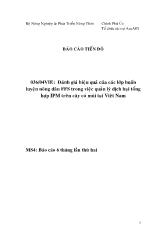 Báo cáo Đánh giá hiệu quả của các lớp huấn luyện nông dân FFS trong việc quản lý dịch hại tổng hợp IPM trên cây có múi tại Việt Nam