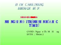 Báo cáo Những biến đổi thành phần hóa học tôm sú