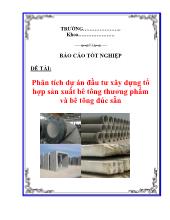 Báo cáo Phân tích dự án đầu tư xây dựng tổ hợp sản xuất bê tông thương phẩm và bê tông đúc sẵn