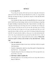 Báo cáo Phương thức sinh kế của người Ca Dong tại khu tái định cư thủy điện Đắk Đrinh – Quảng Ngãi