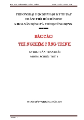 Báo cáo thí nghiệm công trình