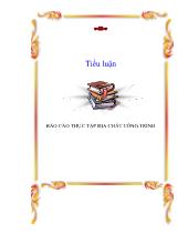 Báo cáo Thực tập địa chất công trình tại cơ sở trường đại học mở, 465-Nơ trang long-p.13-q. bình thạnh-tp. Hồ Chí Minh