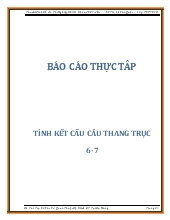 Báo cáo Thực tập tính kết cấu câu thang trục 6-7