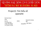 Báo cáo Tìm hiểu về openshit