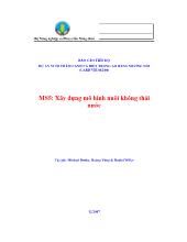 Báo cáo Xây dựng mô hình nuôi không thải nước