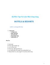 Bộ Môn Tập Tài Liệu Nhà Công Cộng- HOTELS & RESORTS