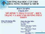 Chuyên đề Mô hình “1 phải 5 giảm” - Hiện trạng và khuynh hướng phát triển