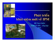 Chuyên đề Phát triển khái niệm mới về IPM