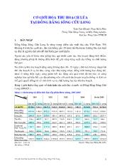 Cơ giới hóa thu hoạch lúa tại đồng bằng sông cửu long