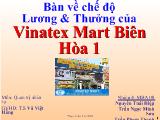 Đề tài Bàn về chế độ Lương và Thưởng của Vinatex Mart Biên Hòa 1
