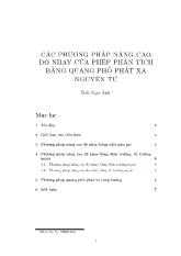 Đề tài Các phương pháp nâng cao độ nhạy của phép phân tích bằng quang phổ phát xạ nguyên tử