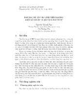 Đề tài Dạy học dự án cho sinh viên đại học khối kĩ thuật và kết quả đạt được
