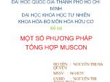 Đề tài Một số phương pháp tổng hợp muscon