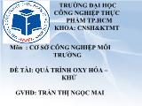 Đề tài Quá trình oxy hóa – khử