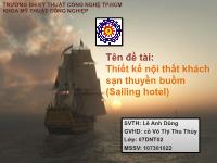 Đề tài : Thiết kế nội thất khách sạn thuyền buồm (Sailing hotel)