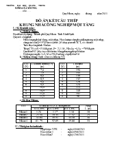 Đồ án Kết cấu thép khung nhà công nghiệp một tầng