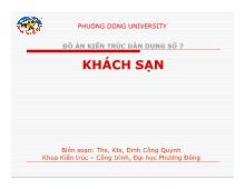 Đồ án Kiến trúc dân dụng số 7 khách sạn