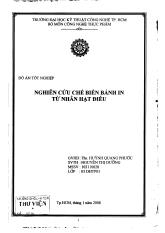 Đồ án Nghiên cứu chế biến bánh in từ nhân hạt điều