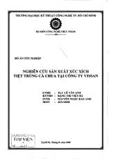 Đồ án Nghiên cứu sản xuất xúc xích tiệt trùng cà chua tại công ty VISAAN