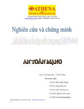 Đồ án Nghiên cứu và chứng minh cách phát hiện có tấn công sniffer trong mạng Lan (Window)