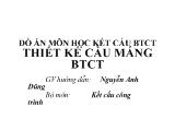 Đồ án Thiết kế kênh dẫn nước qua vùng trũng gồm các hạng mục công trình chính: 1 - Lề đi 2 - Vách máng 3 - Đáy máng 4 - Dầm đỡ giữa