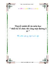 Đồ án Thiết kế tổ chức thi công mặt đường ô tô