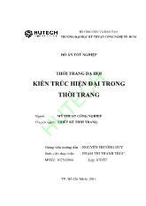 Đồ án Thời trang dạ hội kiến trúc hiện đại trong thời trang