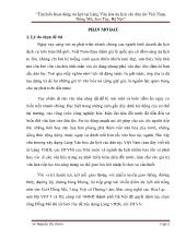 Đồ án Tìm hiểu hoạt động du lịch tại Làng Văn hóa du lịch các dân tộc Việt Nam, Đồng Mô, Sơn Tây, Hà Nội