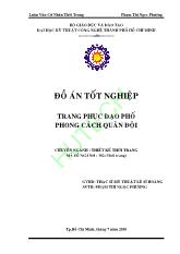Đồ án Trang phục dạo phố phong cách quân đội