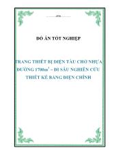 Đồ án Trang thiết bị điện tàu chở nhựa đường 1700m 3 – đi sâu nghiên cứu thiết kế bảng điện chính