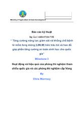 Dự án Hoạt động và hiệu quả của phòng thí nghiệm tham chiếu quốc gia và các phòng thí nghiệm cấp Vùng
