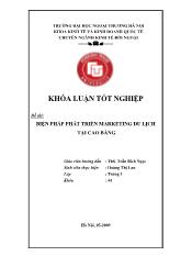 Khóa luận Biện pháp phát triển marketing du lịch tại Cao Bằng