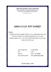 Khóa luận Chính sách tài chính, tiền tệ của chính phủ đối với sự phát triển của doanh nghiệp vừa và nhỏ. kinh nghiệm của các nước trên thế giới và bài học đối với Việt Nam