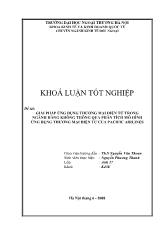 Khóa luận Giải pháp ứng dụng thương mại điện tử trong ngành hàng không thông qua phân tích mô hình ứng dụng thương mại điện tử của pacific airlines