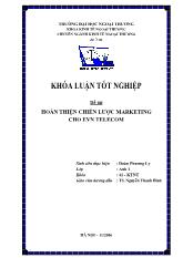 Khóa luận Hoàn thiện chiến lƣợc marketing cho evn telecom