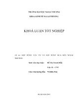 Khóa luận Hợp đồng vận tải và hợp đồng mua bán ngoại thương