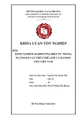 Khóa luận Kinh nghiệm marketing điện tử trong ngành bán lẻ trên thế giới và bài học cho Việt Nam