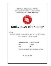 Khóa luận Mô hình kinh doanh báo mạng tại Việt Nam: thực trạng và giải pháp