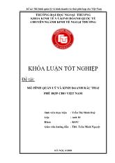 Khóa luận Mô hình quản lý và kinh doanh rác thải phù hợp cho Việt Nam