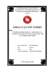 Khóa luận Mô hình tập đoàn kinh tế – hoạt động của tập đoàn dầu khí Việt Nam giai đoạn 2006 – 2008 và xu hướng phát triển
