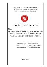 Khóa luận Một số liên minh chiến lược trong kinh doanh quốc tế trên thế giới và giải pháp cho việc thành lập liên minh chiến lược ở Việt Nam