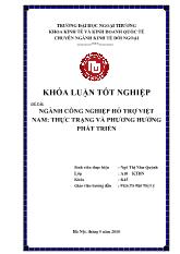 Khóa luận Ngành công nghiệp hỗ trợ Việt Nam: thực trạng và phương hướng phát triển