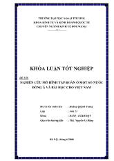 Khóa luận Nghiên cứu mô hình tập đoàn ở một số nước Đông Á và bài học cho Việt Nam
