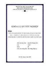 Khóa luận Phân tích bảng điểm cân bằng (balanced scorecard -Bsc) - nghiên cứu điển hình tại tập đoàn dầu khí exxonmobil và phương hướng phát triển tại Việt Nam