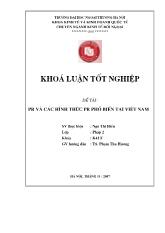 Khóa luận PR và các hình thức PR phổ biến tại Việt Nam