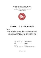 Khóa luận Thực trạng ứng dụng nghiệp vụ phái sinh ngoại tệ nhằm phõng ngừa rủi ro trong hoạt động kinh doanh tại các ngân hàng thương mại Việt Nam