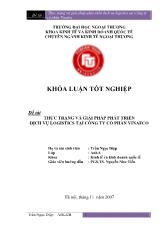 Khóa luận Thực trạng và giải pháp phát triển dịch vụ logistics tại công ty cổ phần vinafco