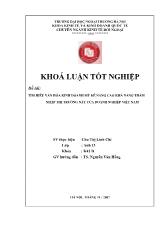 Khóa luận Tìm hiểu văn hóa kinh doanh mỹ để nâng cao khả năng thâm nhập thị trường này của doanh nghiệp Việt Nam