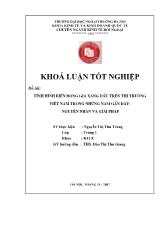 Khóa luận Tình hình biến động giá xăng dầu trên thị trường Việt Nam trong những năm gần đây: Nguyên nhân và giải pháp