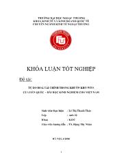 Khóa luận Tự do hoá tài chính trong khuôn khổ WTO của hàn quốc - Bài học kinh nghiệm cho Việt Nam